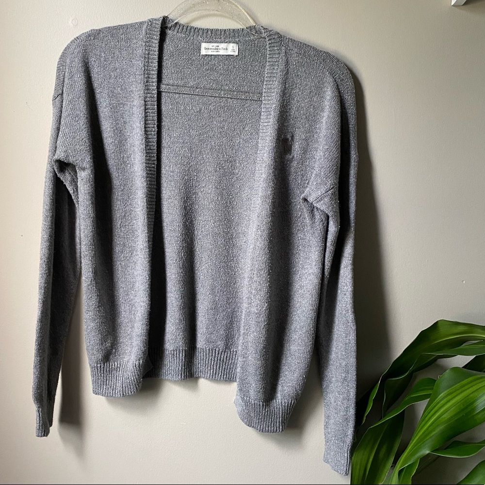 Gray Abercrombie & Fitch Cardigan